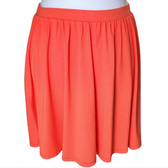 Old Navy Women's Orange Knit Smocked Skirt, Size Small Petite, SP - Picture 5 of 10
